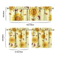 thumbnail image 6 of Vintage Floral Farmhouse Curtains 24" Short - 3 Panel Boho Country Set with Rustic Wildflowers, Rod Pocket, 6 of 6