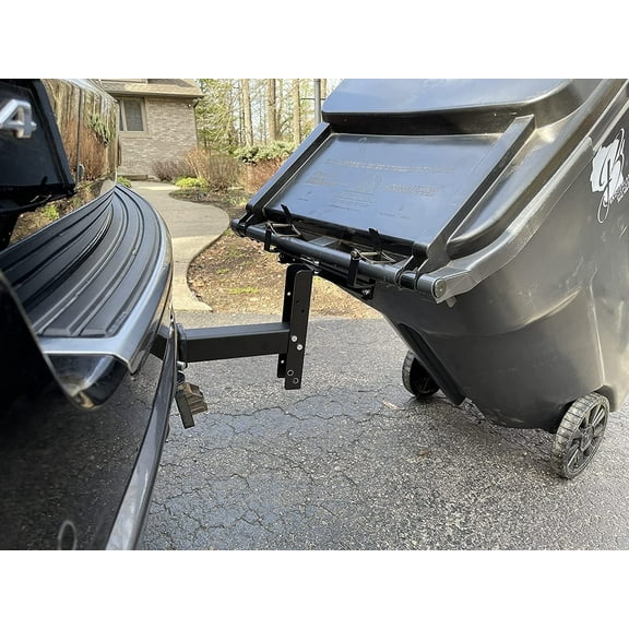 American Made Premium Single Can Receiver Garbage Hauling Hitch - by Garbage Commander