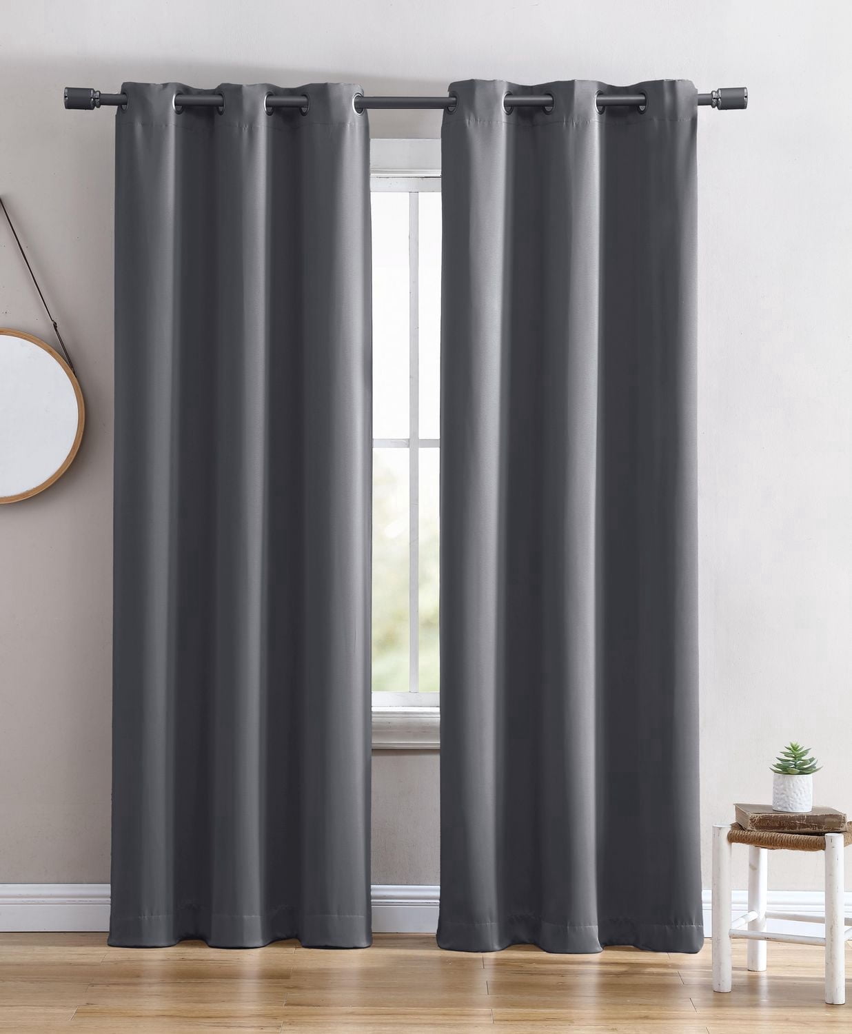 Solid Blackout Grommet Window Panel