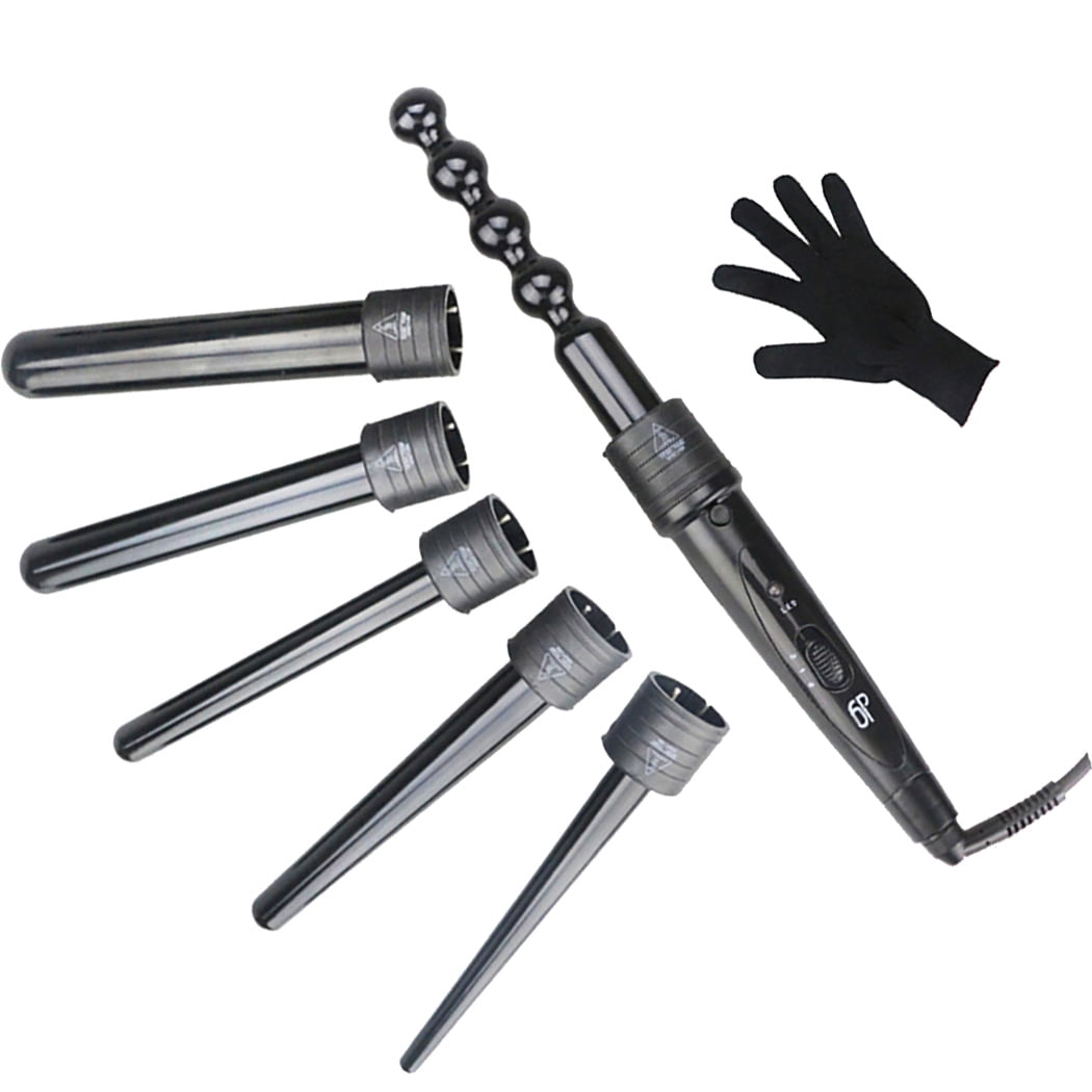 6 in 1 Hair Curler Set Includes Host Curler Head Curling Iron for Mother's Day