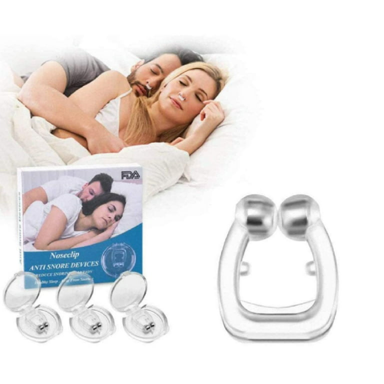  Mobi Lock Magnetic Nasal Clip (Pack of 12) - Silicone Nose Clip  - A Simple Solution for Nasal Snorers - Reusable Snoring Device to Enjoy a  Peaceful Night's Sleep : Health & Household