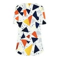 thumbnail image 4 of Pisexur Hauts pour Femmes, Hauts de Sortie pour Femmes, Hauts d'Entraînement pour Femmes, T-shirt à Manches Courtes Imprimé Mode Quotidienne Col Rond Blanc,m, 4 of 6