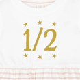 thumbnail image 4 of Inktastic Half Birthday Gold Stars Girls Baby Dress, 4 of 5