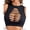 Black, variant on Fishnet Tank Top for Women Cutout Crop Sexy Hollow Out Cropped Sleeveless Top (One Size)