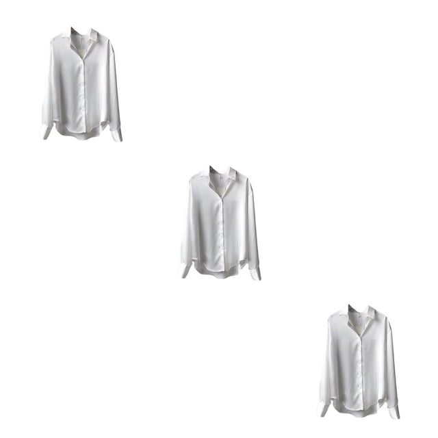 Jumpingount Camisa de mujer de manga larga de primavera y verano a la moda para el hogar, oficina, viajes de negocios, ropa suelta sencilla, Tops Type1 NO1