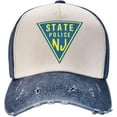 New Jersey State Police Baseball Caps Adjustable Two Color Cowboy Hat