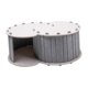 thumbnail image 4 of Cama túnel de juego para gatos, casa para mascotas, nido escondido, suministros cómodos para mascotas en interiores Gris claro, 4 of 9