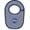 Navy/White, variant on Creative Knitwear Infant Striped Bib with NASA Embroidery