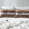 thumbnail image 3 of Manfei Kids Teens Adults Vintage Camper 3pcs Duvet Cover King,Retro Cabin Cottage Ultra Soft Bedding King Size,Happy Camping Microfiber Comforter Cover King(No Comforter), 3 of 6