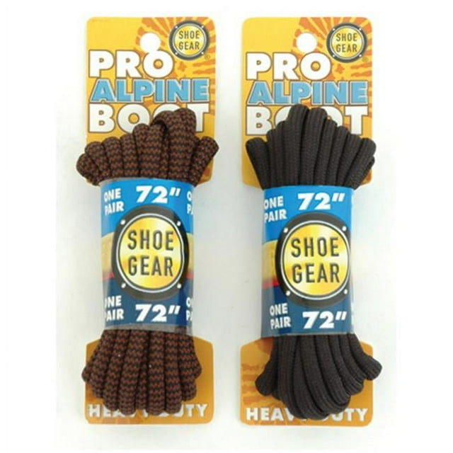 Shoe Gear 375100 45in. Alpine Boot Laces - Brown and Black
