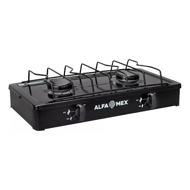 Parrilla Gas 2Q Negra ALFAMEX 303S