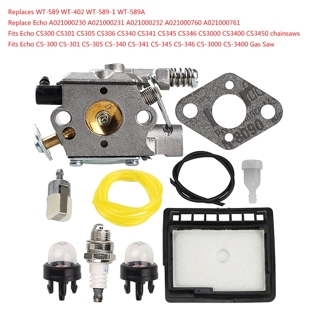 Carburetor kit for Echo CS-300 CS-301 CS-305 CS-306 CS-340 CS-341 Walbro WT-589 
