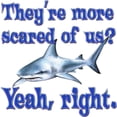 thumbnail image 3 of CafePress - Scared Sharks Women's Light Pajamas - Women's Short Sleeve Print T-Shirt and Pants Light Cotton Pajama Set, 3 of 7