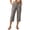Z08Gray, variant on Womens Linen Blend Capris, Button Fly Solid Color Casual Cropped Pants, Loose Fit 3/4 Length Trousers with Side Pockets for Summer Navy L