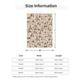 thumbnail image 5 of Disketp Paris Vintage Cozy Flannel Fleece Throw Blanket: Has a velvety texture for All Seasons - Perfect for Women, Men, & Kids"80"x60", 5 of 6