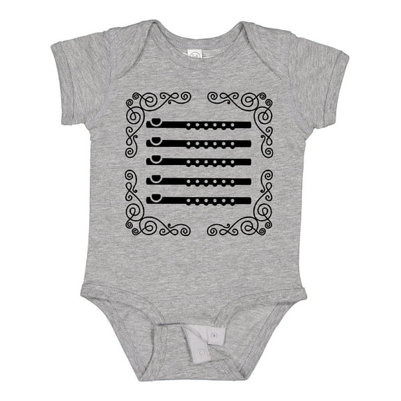 Inktastic Flute Music Future Flutist Girls Baby Bodysuit