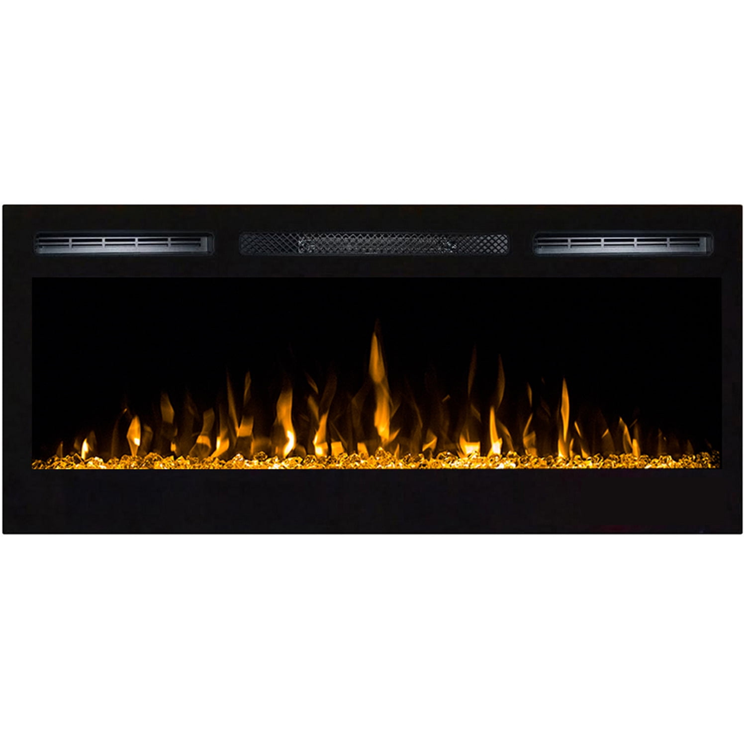 Regal Flame Lexington 35" Crystal Built in Wall Ventless Heater Recessed Wall Mounted Electric Fireplace Better than Wood Firepl