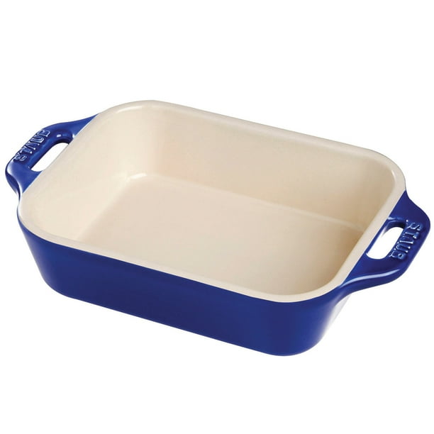 Staub Ceramic 13" x 9" Rectangular Baking Dish - Dark Blue - Walmart