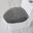 thumbnail image 6 of Better Trends 6 Piece Bathroom Rug Set 100% Cotton Extra Soft Tufted Bath Rug Water Absorbent Non-Slip Bath Mat Machine Washable (Gray) Hugo Collection, 6 of 9