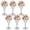 Silver, variant on 11.6 inches Metal Wedding Flower Trumpet Stripe Vases Table Centerpieces for Artificial Flower Arrangements for Anniversary Celebration/Wedding/Party/Birthday Event Aisle Home Decor (Gold, 6pcs)