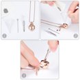 thumbnail image 4 of Love Lock with Key Cremation Jewelry for Ashes Urn Necklace Necklace for Ashes of Loved One Urn Pendants with Chain, 4 of 7