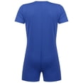 thumbnail image 2 of Alvivi Men's Short Sleeve One Piece Boyshorts Jumpsuit Romper Bodysuit Unitard Blue M, 2 of 8