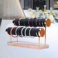 thumbnail image 4 of 2 Tier Bracelet Display Stand, Organizer Holder Props Jewelry Display Rack for Bangle Watch Photography Earrings Counter , Velvet Black, 4 of 8