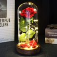 thumbnail image 4 of La bella y la bestia de Eternal Rose con luz LED en cúpula de cristal, 4 of 9