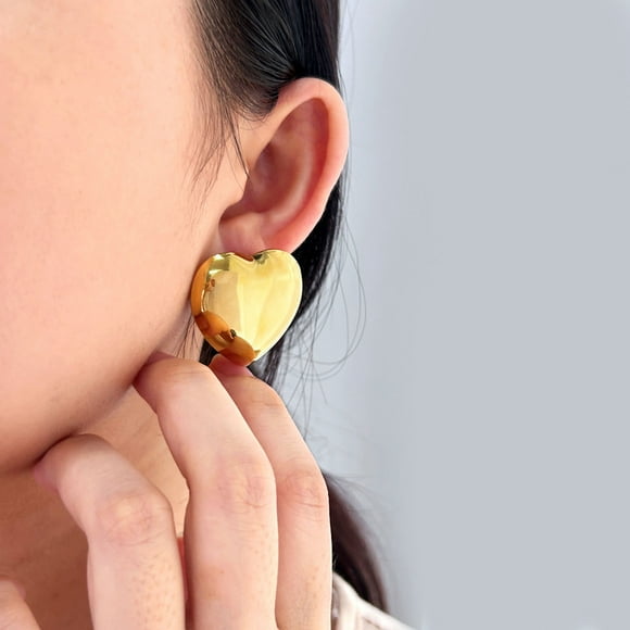 Gold Hoop Earrings For Women, Statement Earrings Gold Plated Earrings Fashion Jewelry