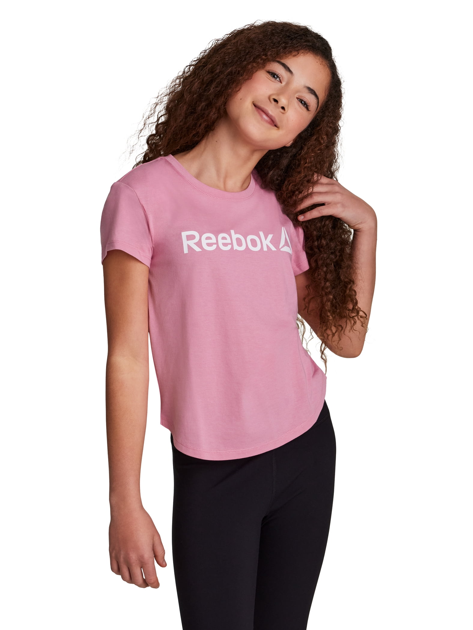 Reebok Girl’s Athletic Identity 2-Pack Short Sleeve T-Shirt, Sizes 4-18