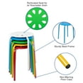 thumbnail image 5 of Flash Furniture Plastic Nesting Stack Stools, 17.5"Height, Assorted Colors (5 Pack), 5 of 10