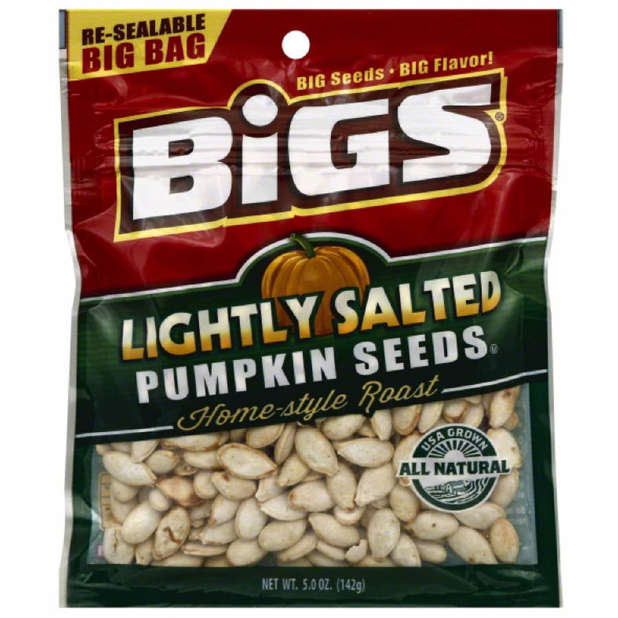 Bigs Lightly Salted Pumpkin Seeds, 5 oz, (Pack of 12)