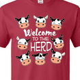 thumbnail image 4 of Inktastic Welcome to the Herd with Cute Black and White Holstein Cows T-Shirt, 4 of 5