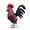 A, variant on Wrought Iron Rooster Figurine Metal Garden Ornament Outdoor Courtyard Landscape Decor Summer Patio Father's Day Gift Farm Animal Statue Lawn Display