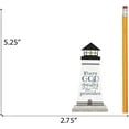 thumbnail image 6 of P. Graham Dunn God Guides He Provides Lighthouse White 5.25 x 2.75 Pine Wood Small Tabletop Plaque, 6 of 6