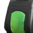 thumbnail image 2 of FH Group Universal Fit Perforated Leather Car Seat Covers Green - Front Set, 2 of 5