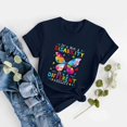 thumbnail image 1 of WILLBEST T-Shirt Graphique Surdimensionné Femmes Printemps Été Imprimé Manches Courtes Col Rond T-Shirt Haut, 1 of 4