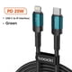 thumbnail image 3 of Cable USB tipo C de Toocki, cable de carga rápida USB C para iPhone 15, 14, 13, 12, 11, Huawei P40, P30, Realme, Oppo, Oneplus, 1 m, 2 m, 3 of 5
