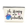 thumbnail image 1 of Bolsa de cosméticos Decohim, divertida, regalo para madrina, para mujer, de algodón, 1 of 6