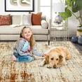 thumbnail image 6 of GlowSol 2' x 6' Hallway Runner Rug Modern Abstract Runner Rug Non-Slip Bedroom Floor Mat for Laundry Room Kitchen, Orange, 6 of 8