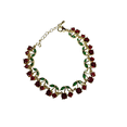 thumbnail image 3 of PULSERA DE CEREZAS ZIRCONIAS DE ORO LAMINADO, 3 of 4
