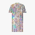 thumbnail image 5 of New Oversized Womens Summer Dresses Casual Short Sleeve V-Neck Mid-Length Dress with Pocket Sequined Stretchable Spring Dresses for Women 2025, 5 of 5