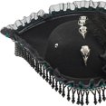 thumbnail image 5 of Slccxzc Fabric Tricorn Pirate Hat Lace Floral Decor Adult Headwear, 5 of 7