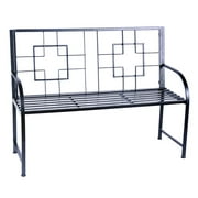 Achla Designs Square On Squares 48 in. Metal Bench