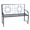 thumbnail image 1 of Achla Designs Square On Squares 48 in. Metal Bench, 1 of 3