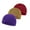 Red+Khaki+Purple, variant on 3 Pieces Skull Caps for Kids Boys Girls Head Bandana Cap Cycling Hat for Under Helmet Football Sports Sweat Wicking Caps Running Hats, Fits 6-12 Years