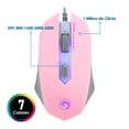 thumbnail image 2 of Combo Teclado Mouse Audífonos y Tapete Gamer Marvo CM370PK Rosa Retroiluminado RGB, 2 of 5