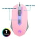 thumbnail image 2 of Combo Teclado Mouse Audífonos y Tapete Gamer Marvo CM370PK Rosa Retroiluminado RGB, 2 of 5