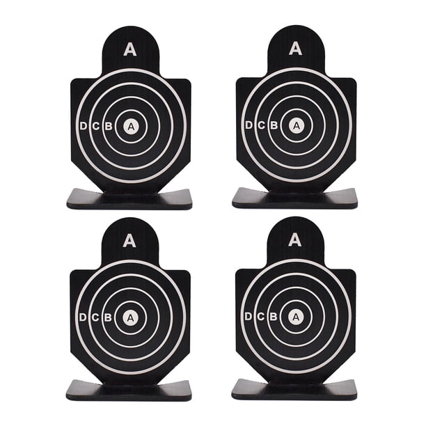 4 tableros de tiro táctico para pistola de mano, práctica de puntería con perdigones de aire comprimido