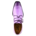 thumbnail image 4 of LIBERTYZENO Formal Shoes for Men Genuine Leather Monk strap Oxford Style Dress Shoes, Purple, 12, 4 of 7